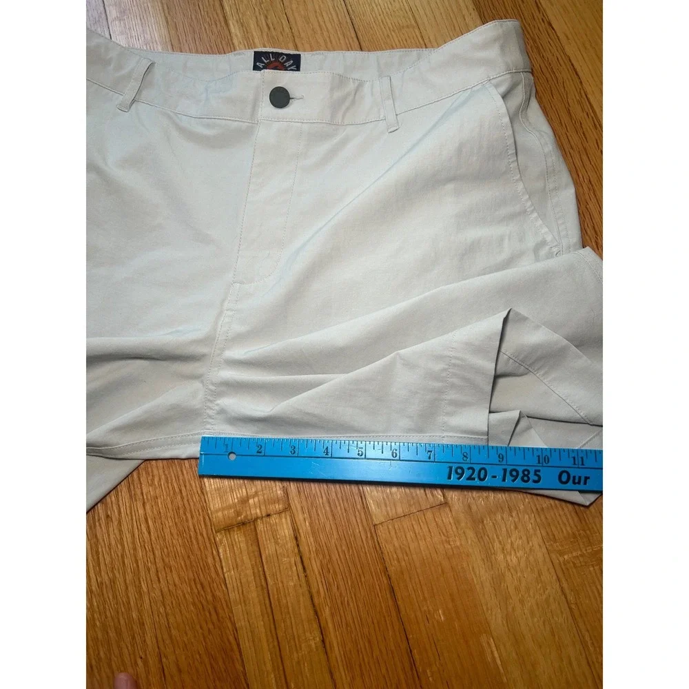 Faherty All Day Shorts Mens 34 Light Gray Hybrid Stretch Chino 9